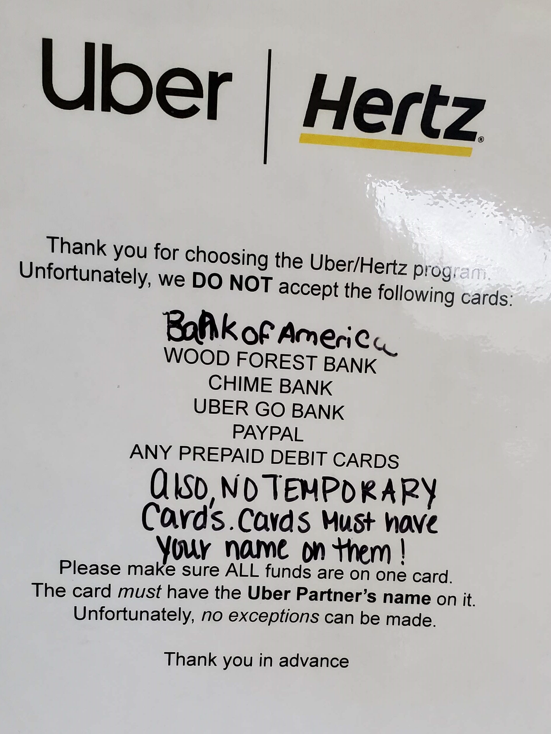 Atlanta UBER hertz car rental